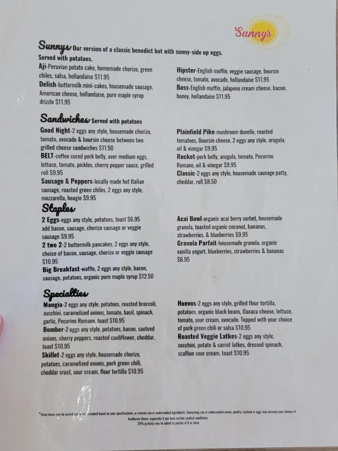 Menu 1