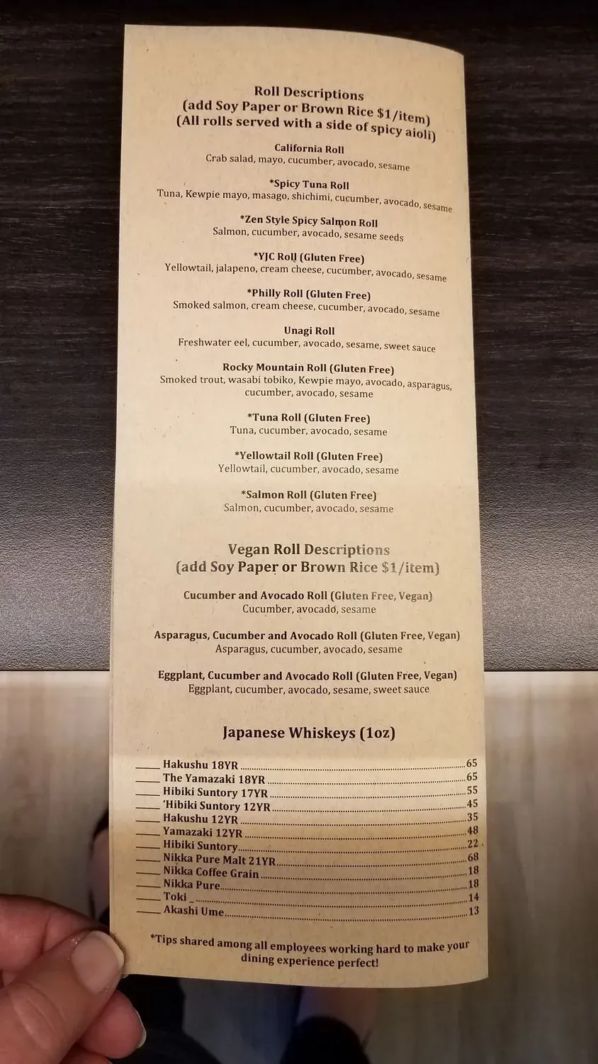 Menu 6