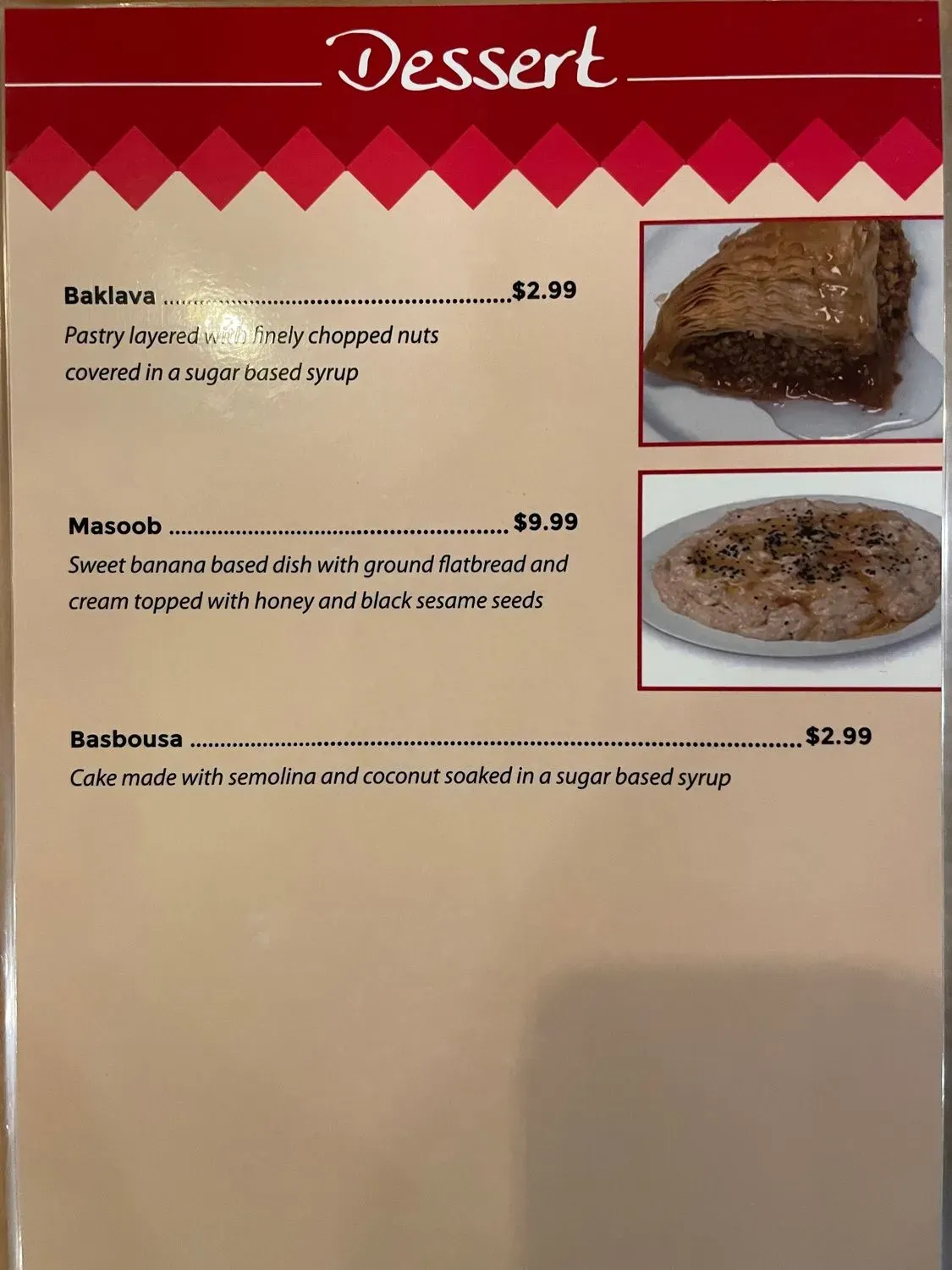 Menu 5