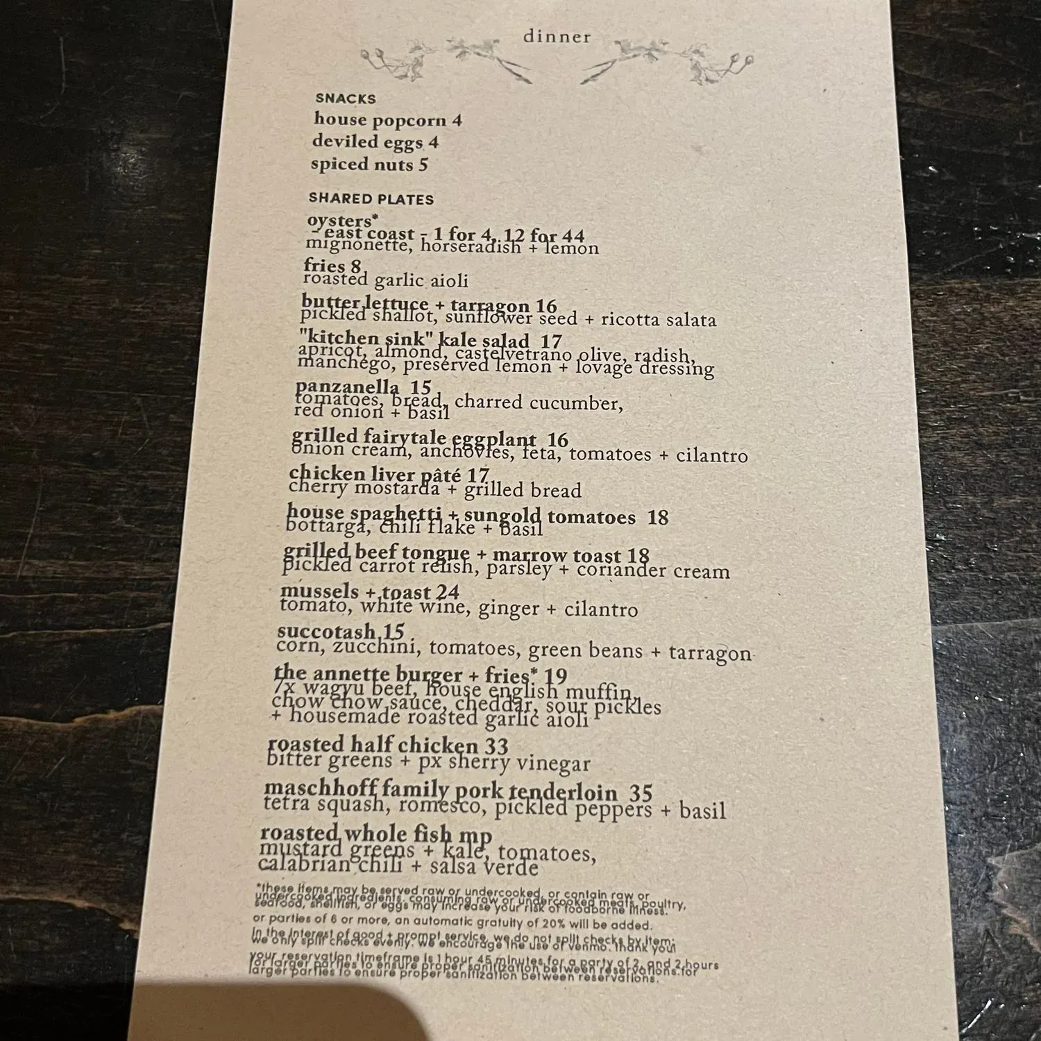 Menu 1