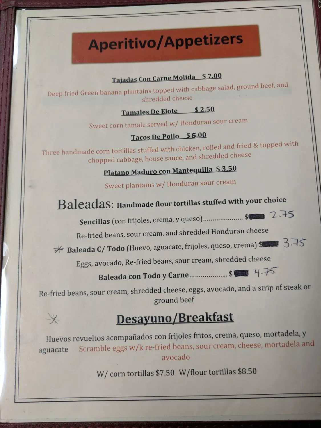 Menu 4