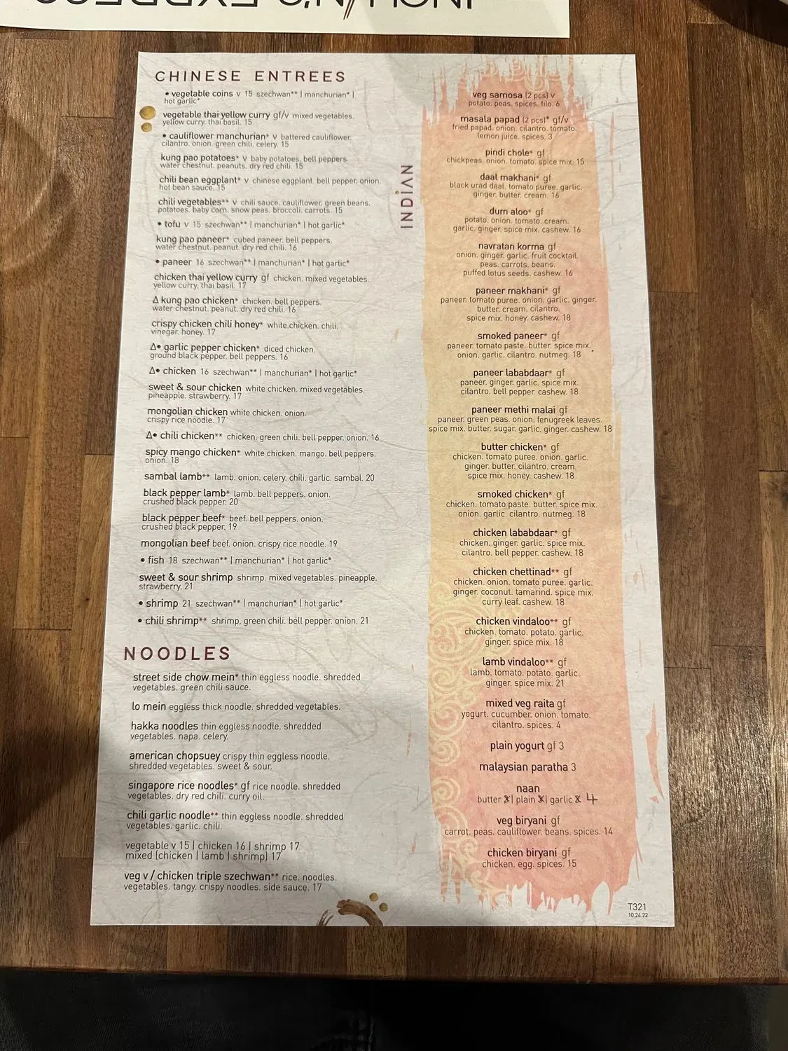 Menu 5