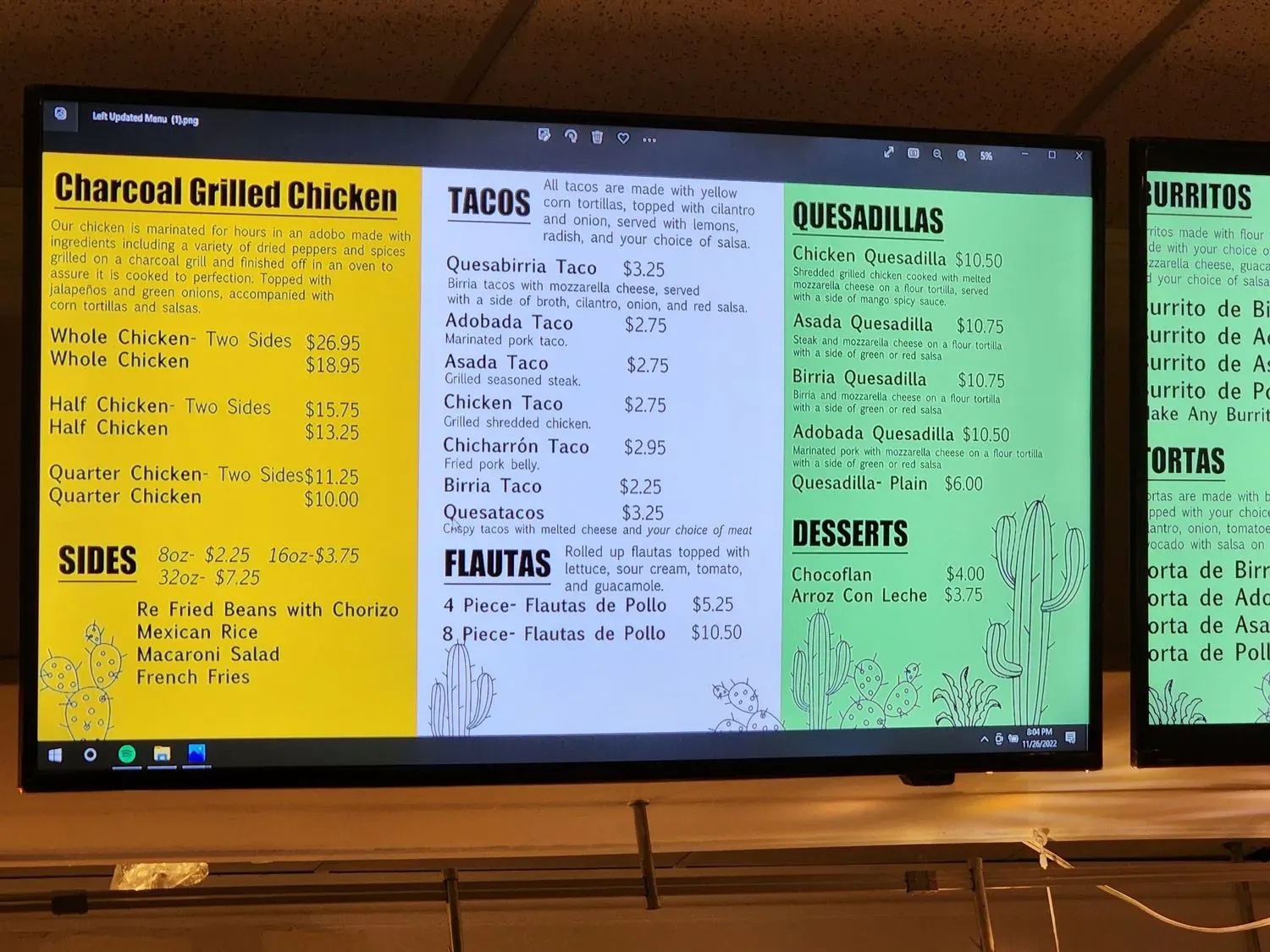 Menu 4