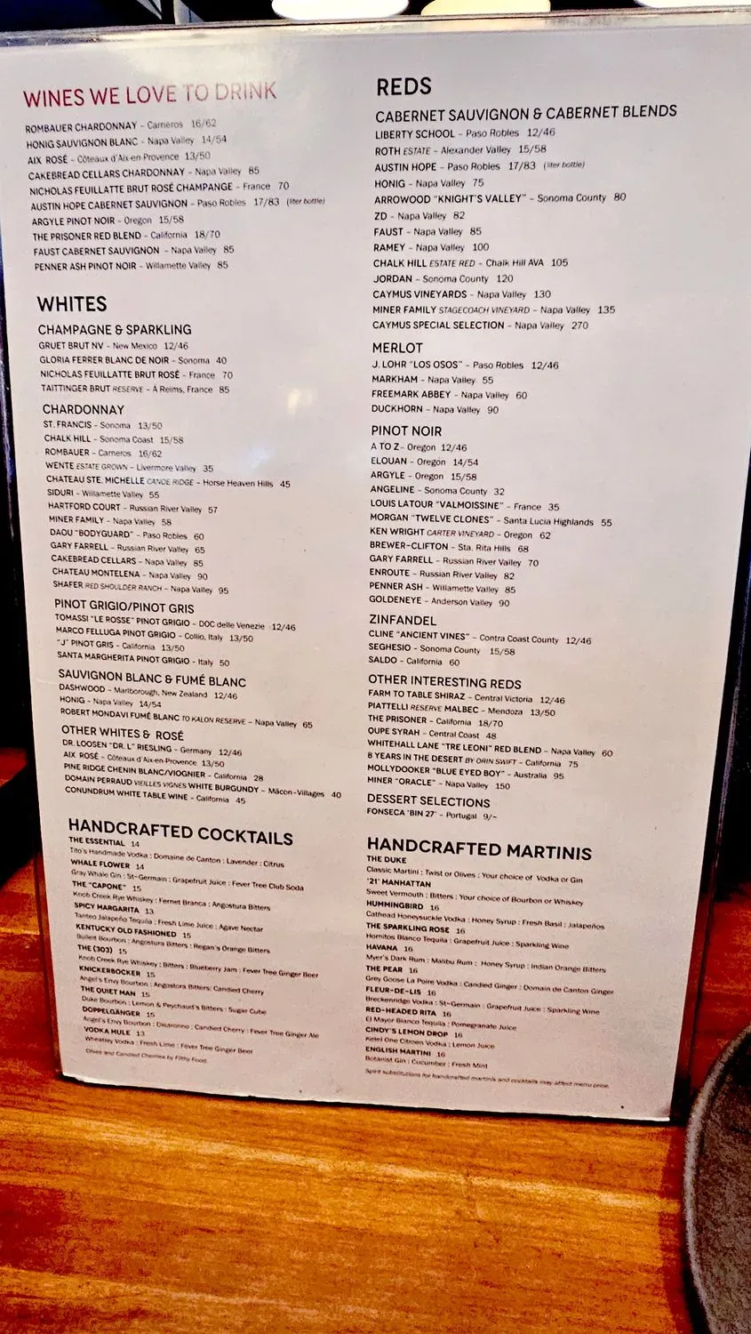 Menu 1