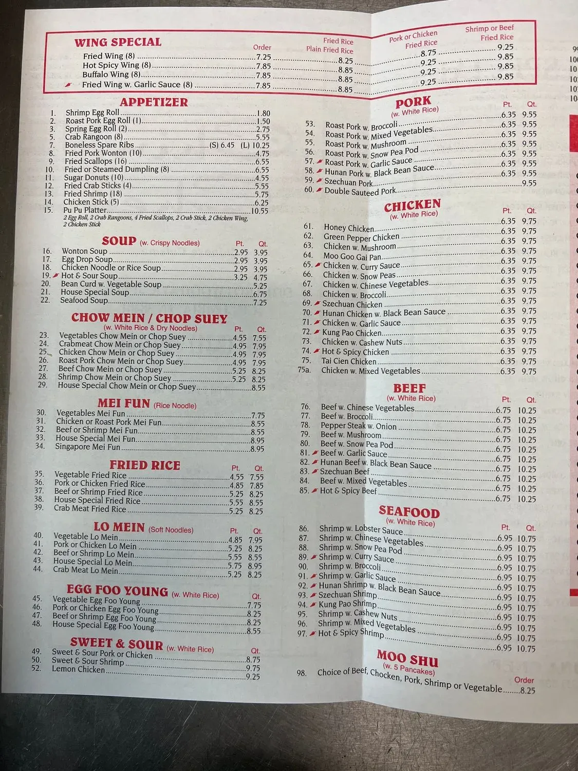 Menu 2