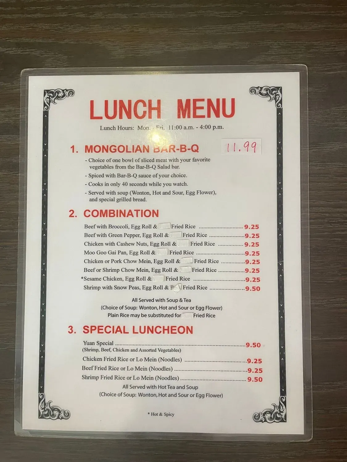 Menu 4