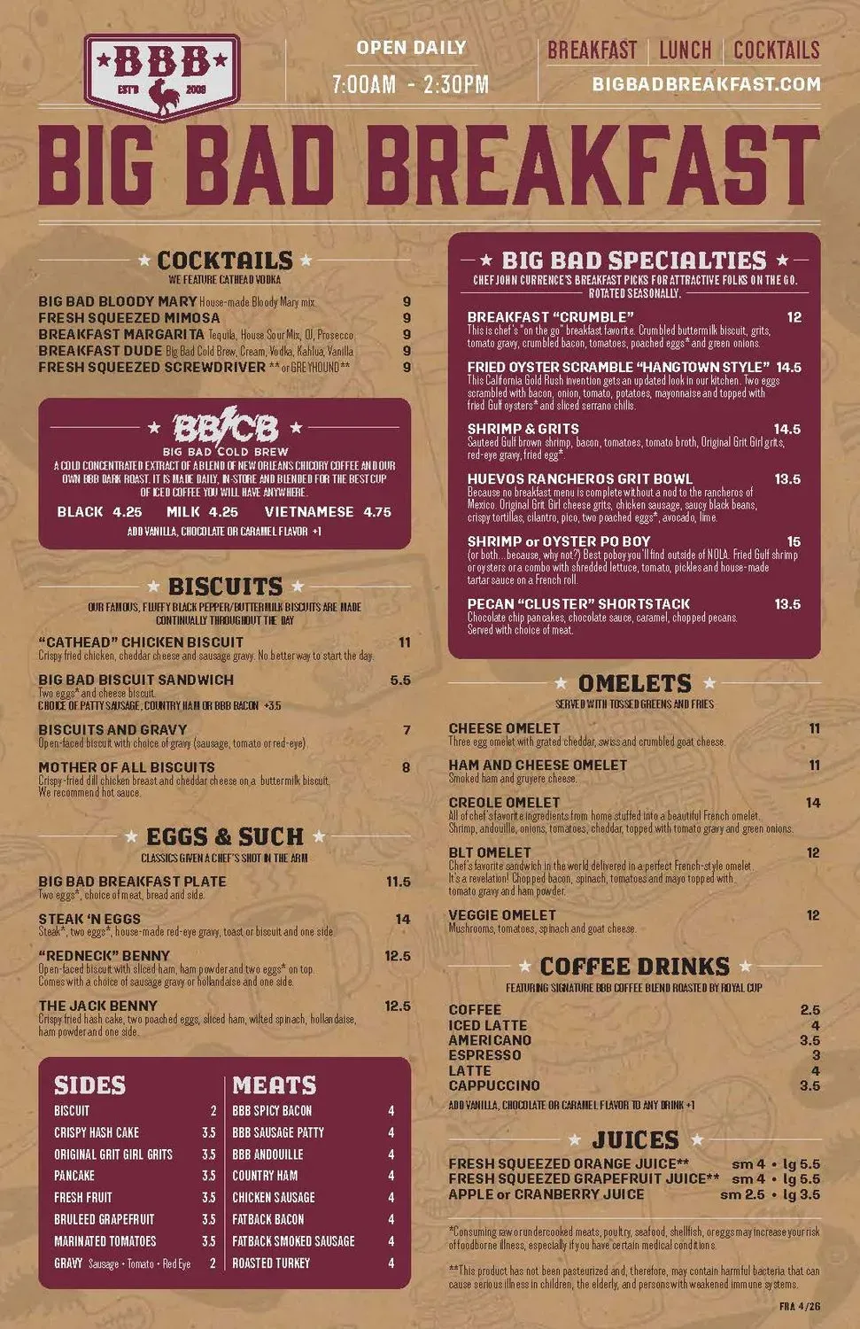 Menu 2