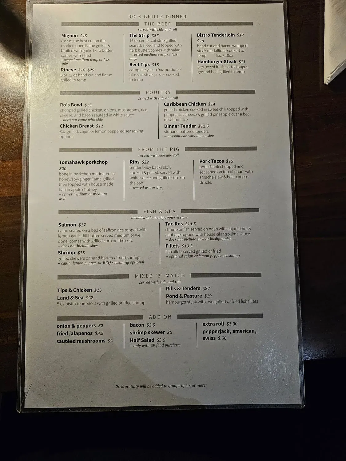 Menu 1