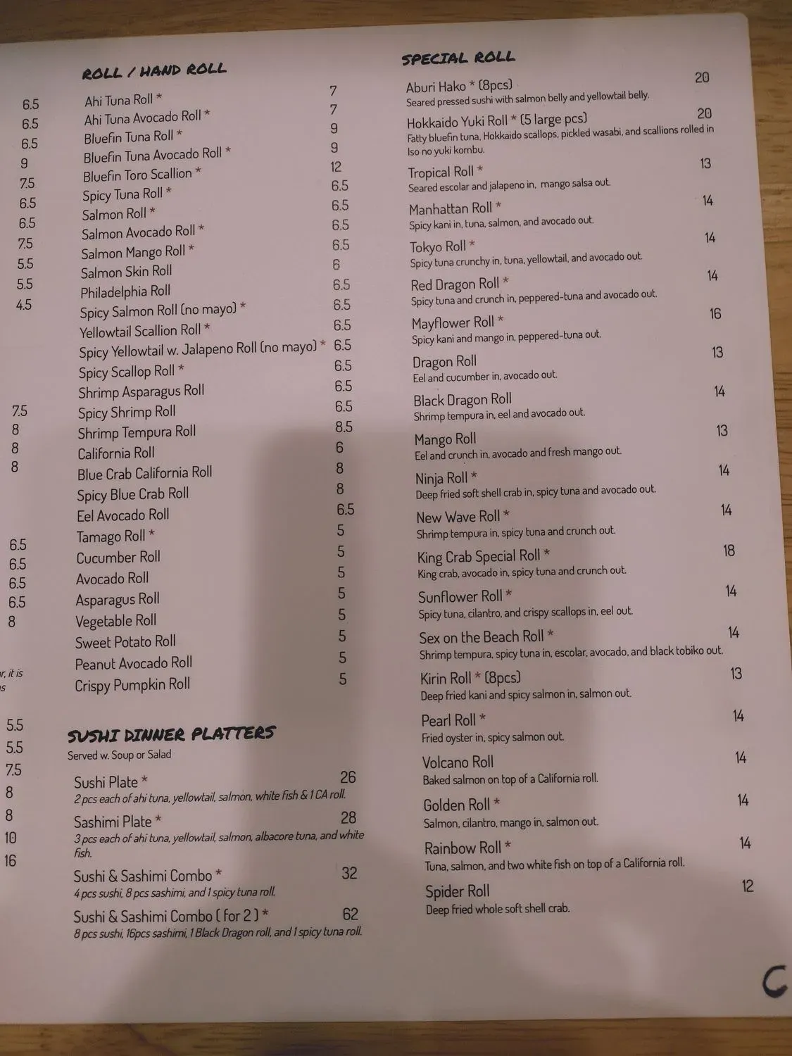 Menu 3