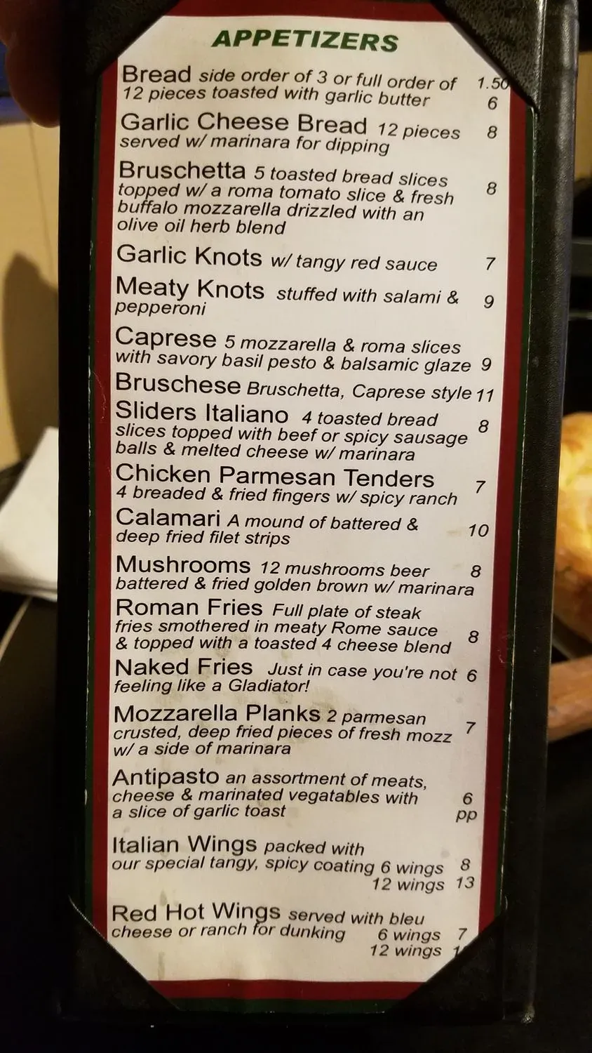 Menu 5