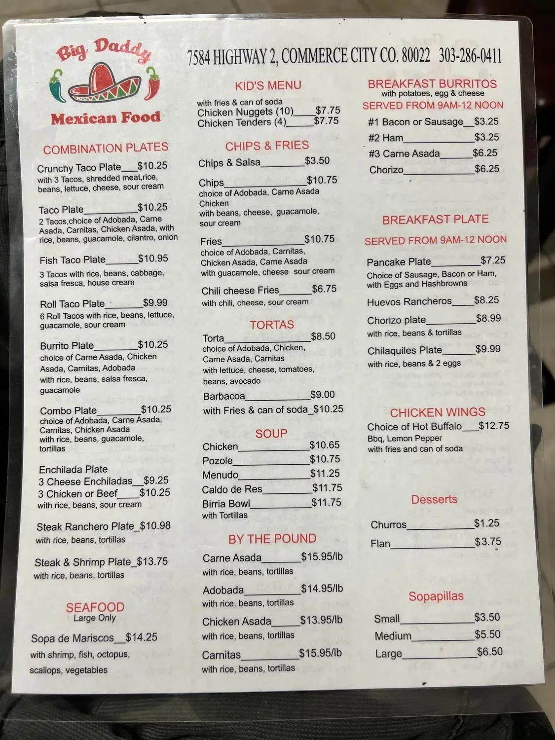 Menu 2