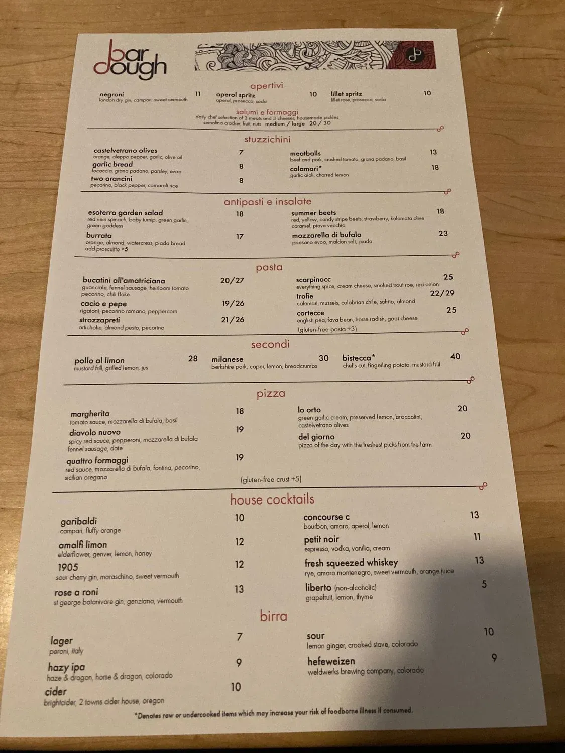 Menu 1