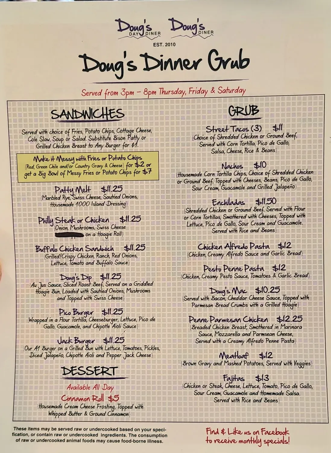 Menu 1