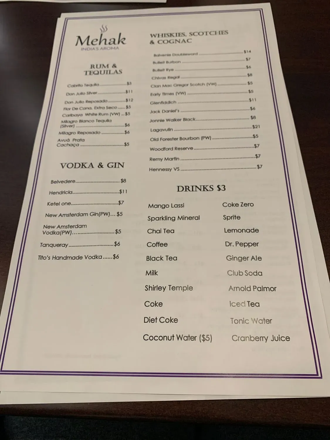 Menu 1