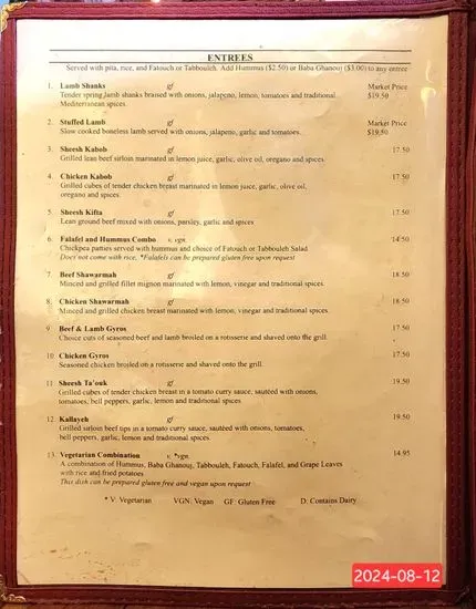 Menu 4