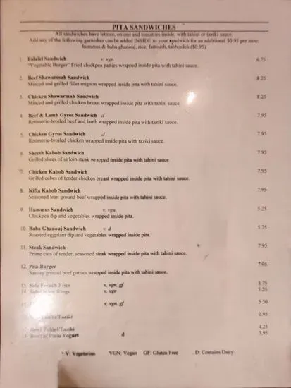 Menu 6