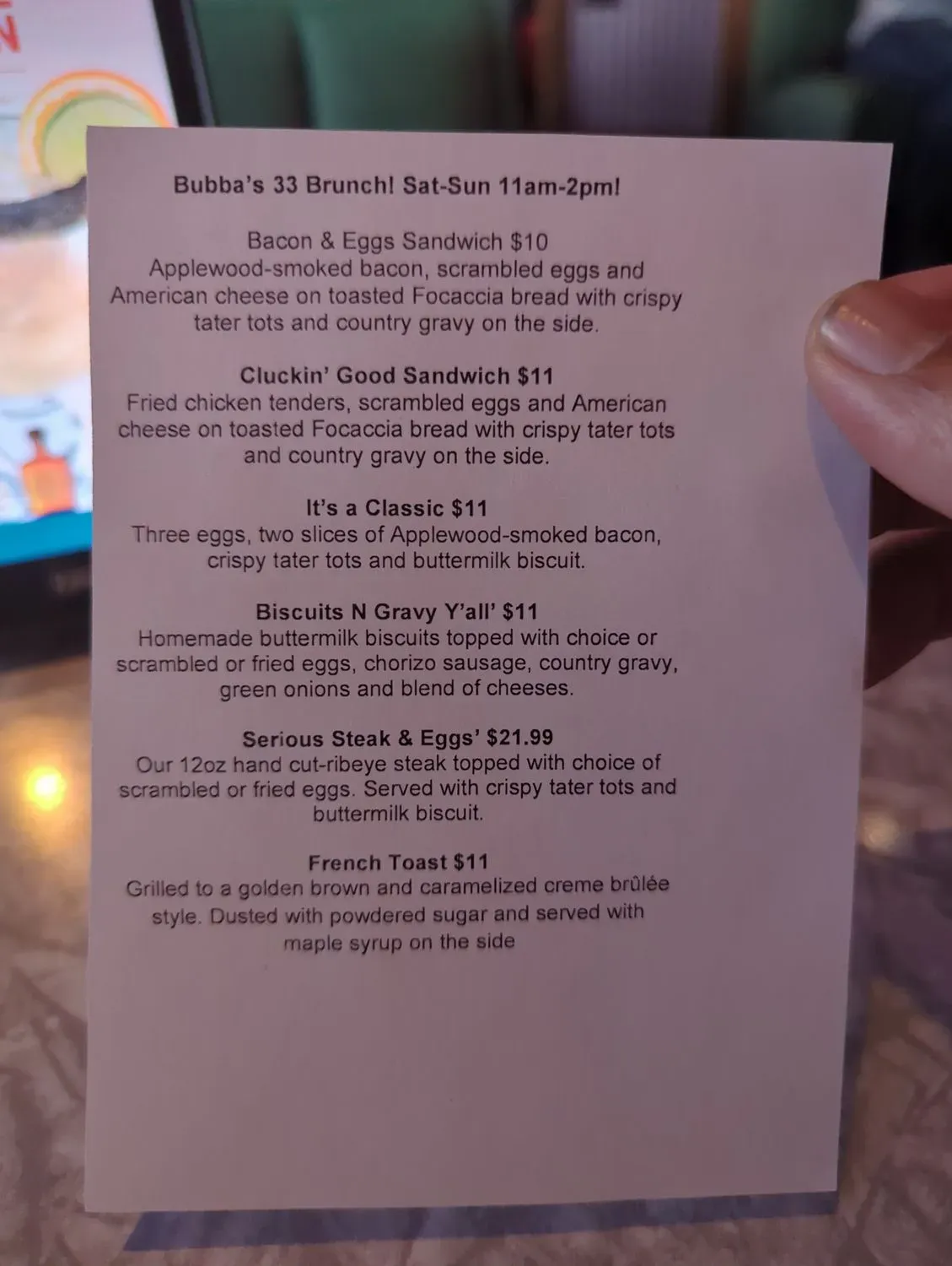 Menu 5