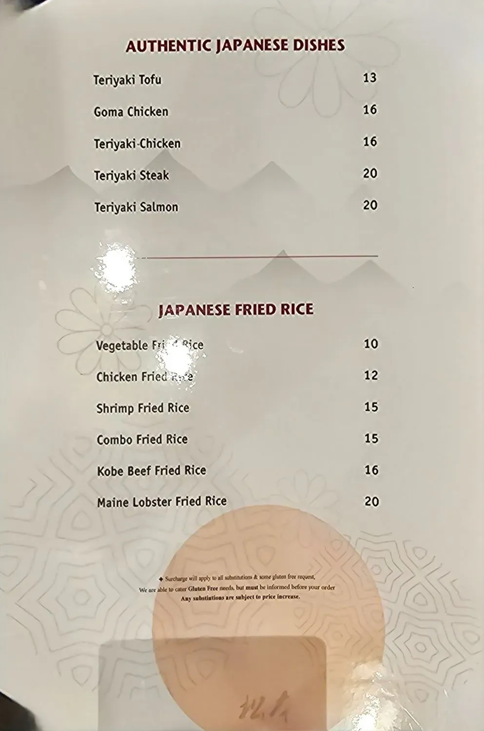 Menu 5