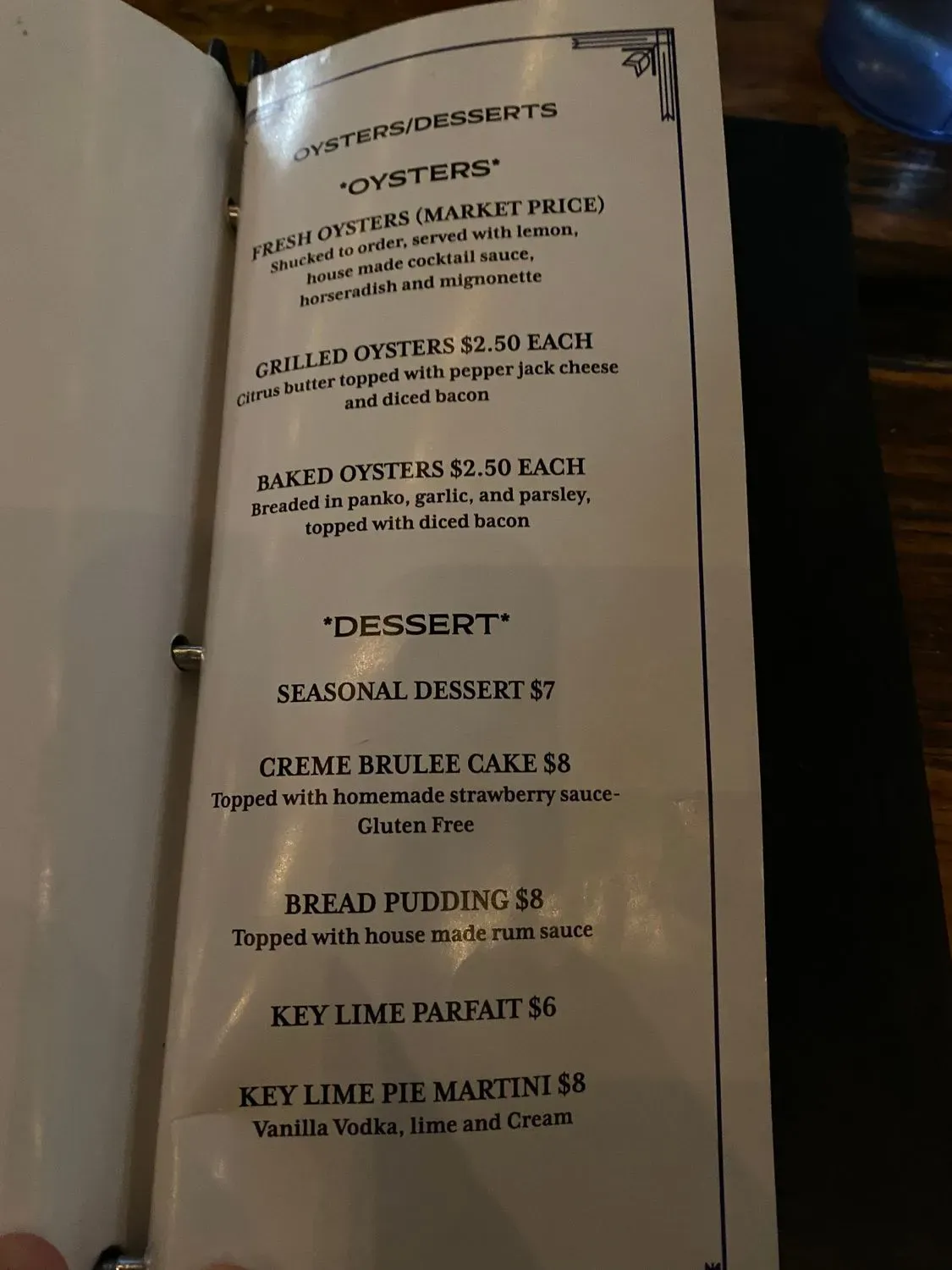 Menu 5