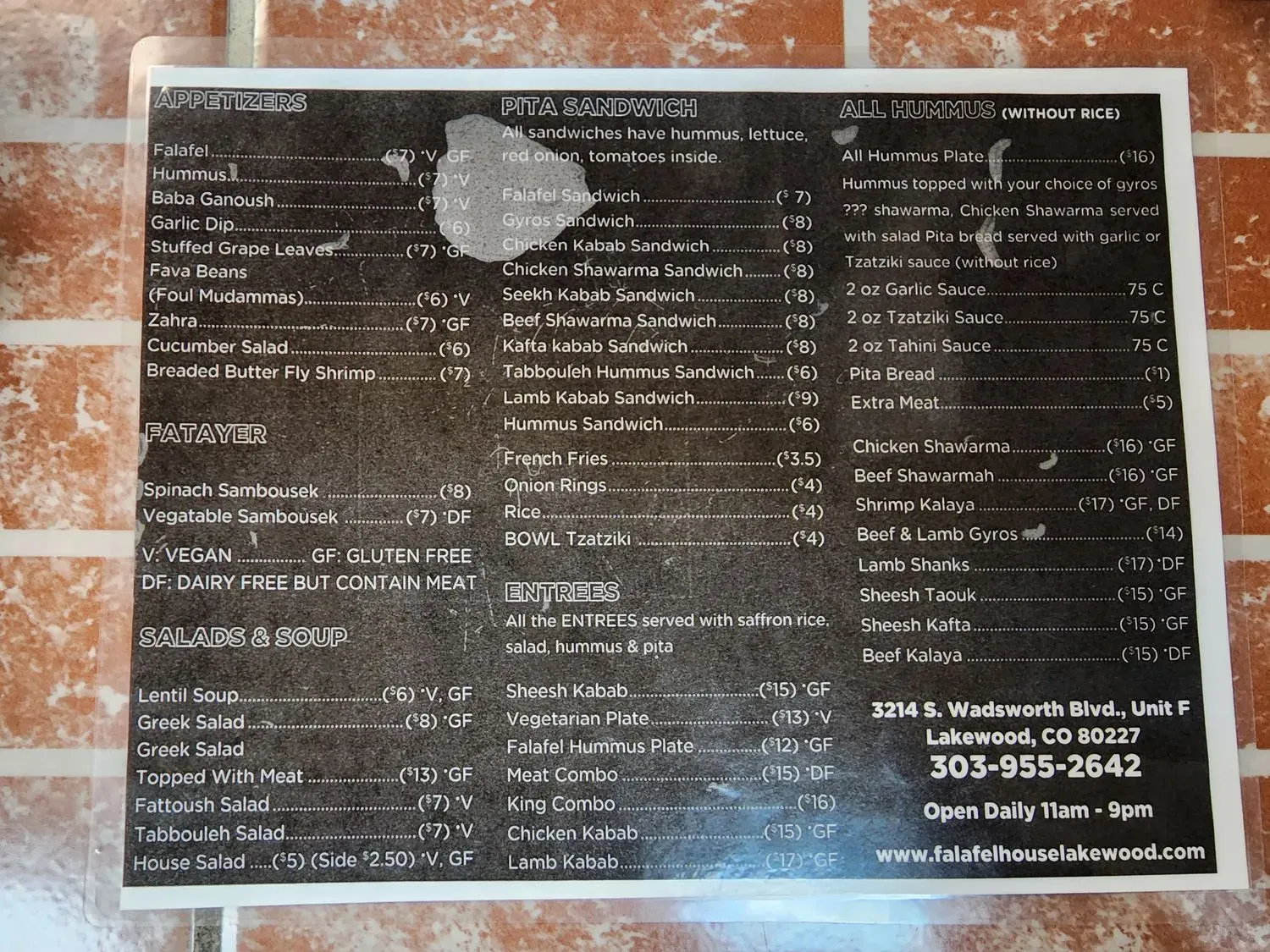 Menu 1