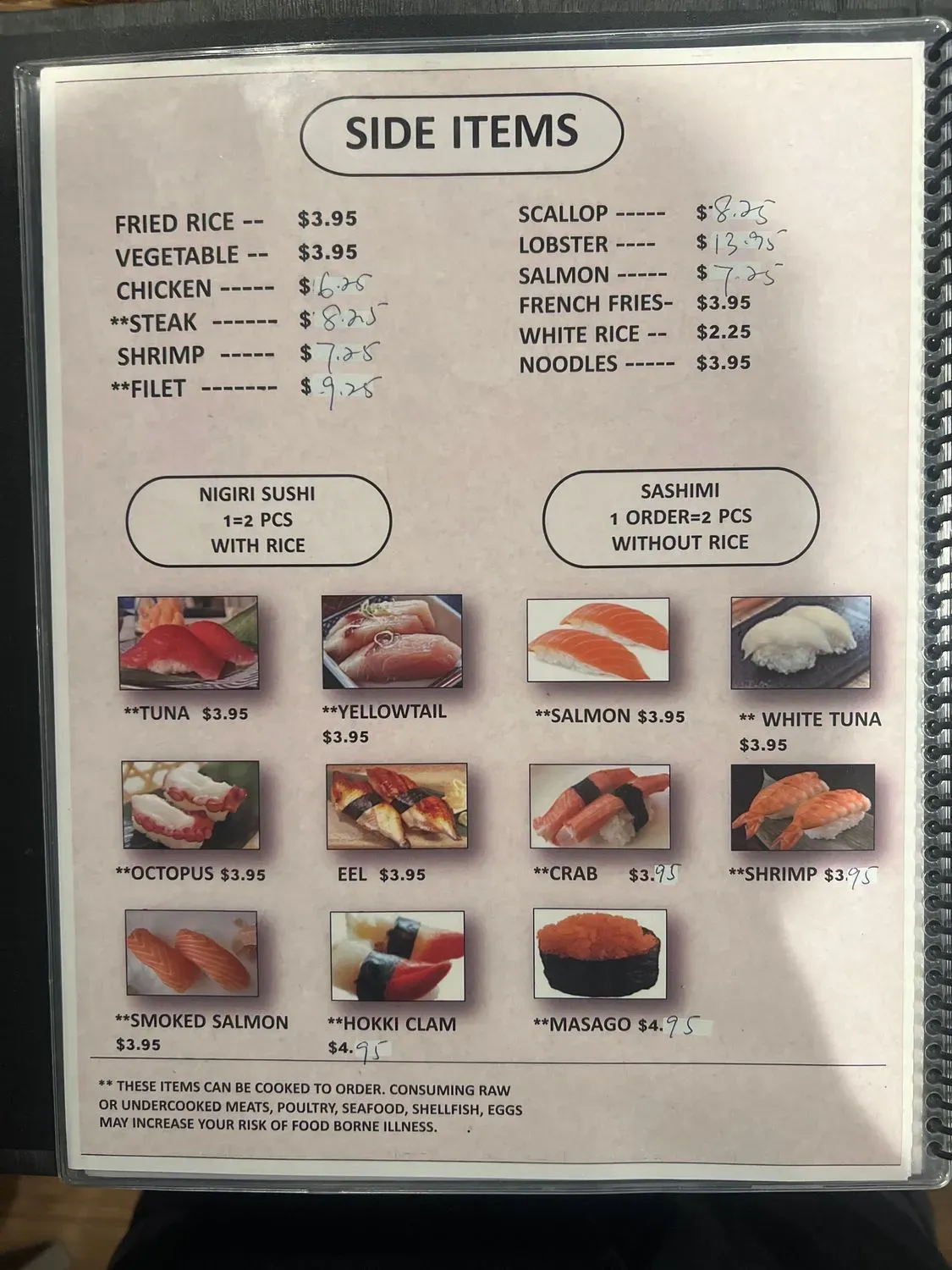 Menu 5