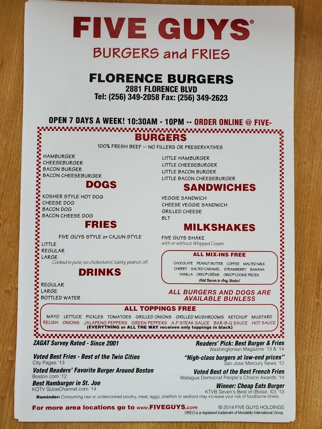 Menu 1