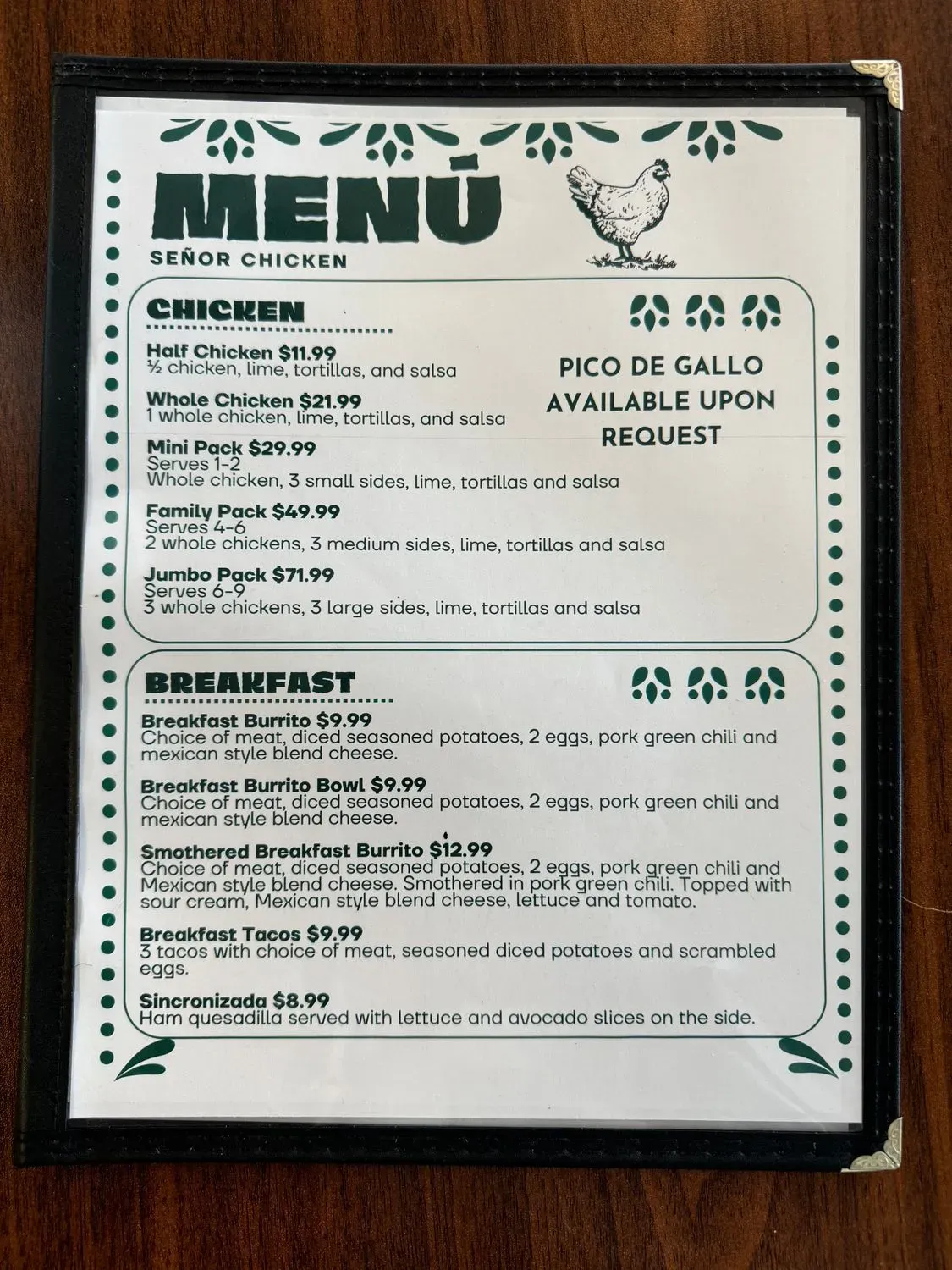 Menu 4