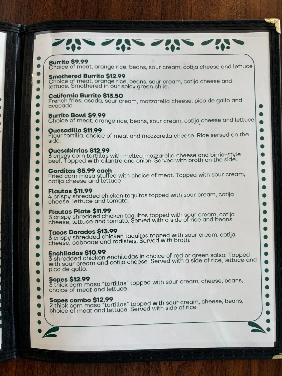 Menu 1