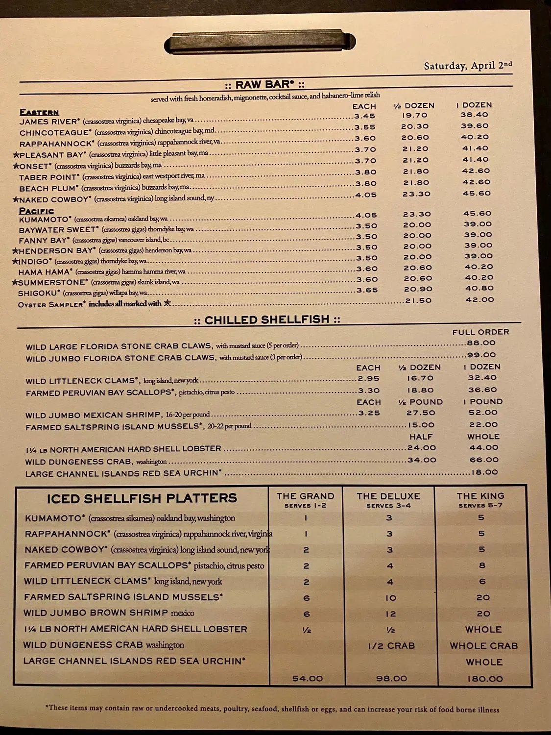 Menu 1