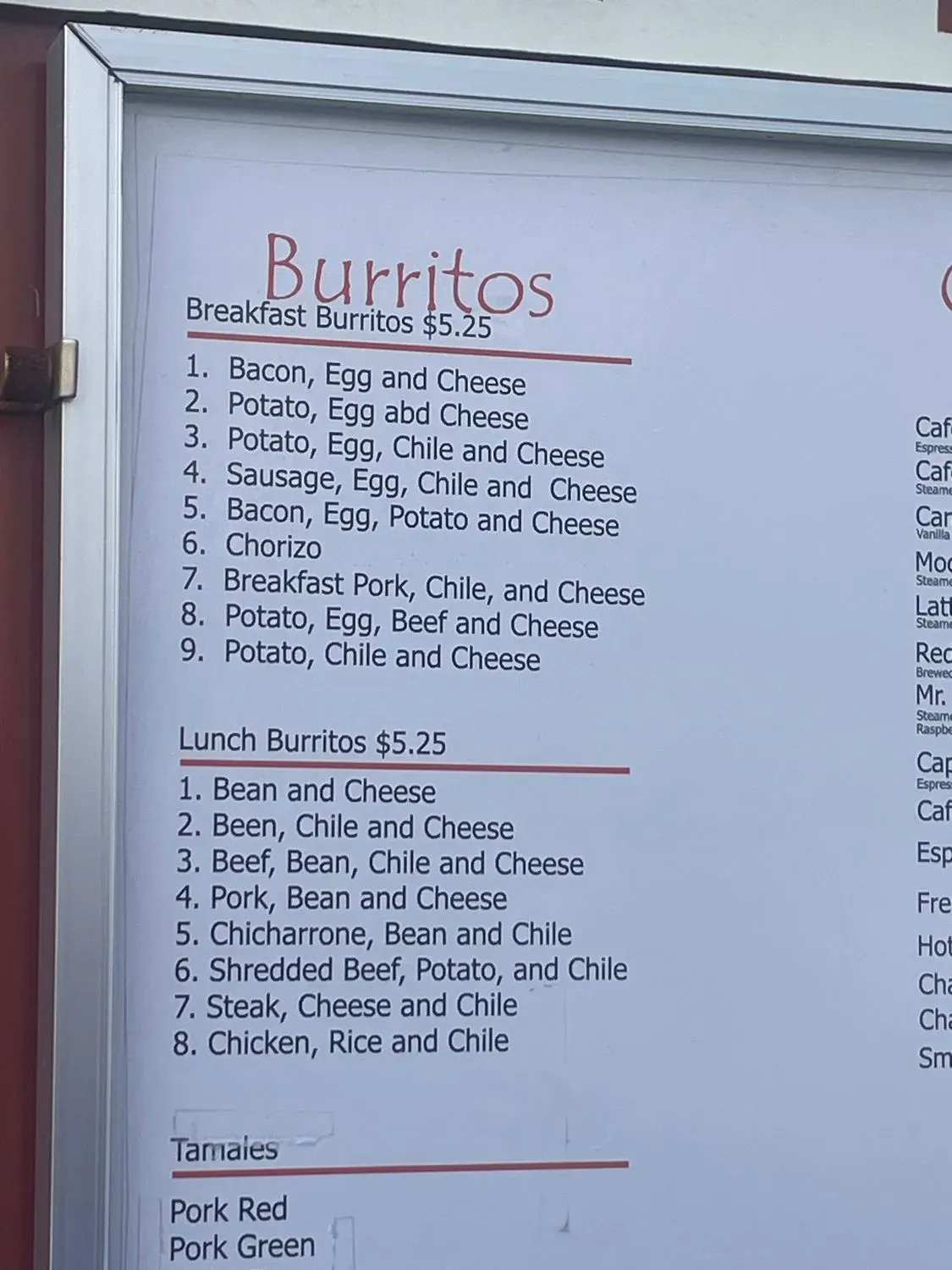 Menu 5