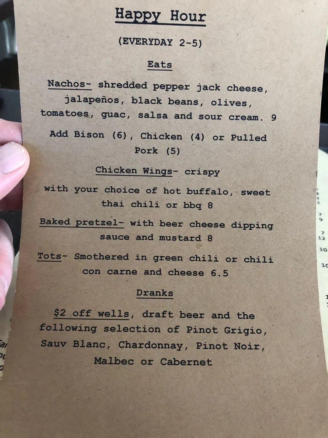 Menu 4