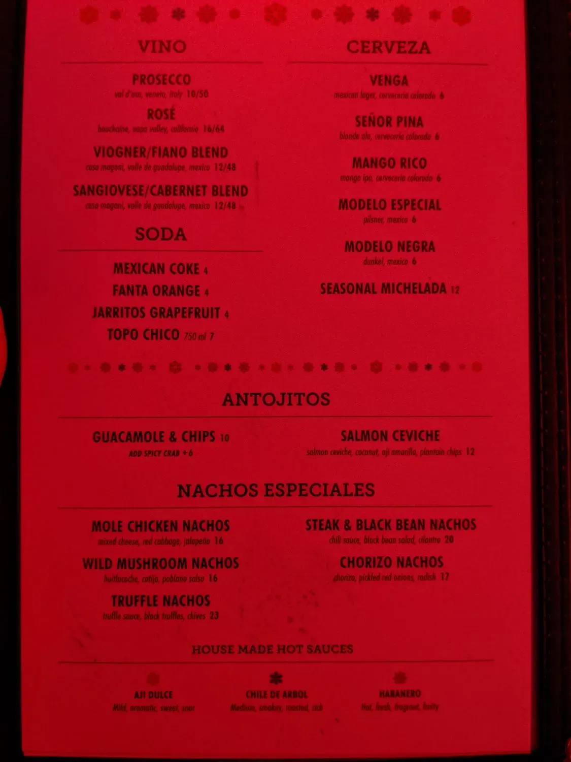 Menu 5