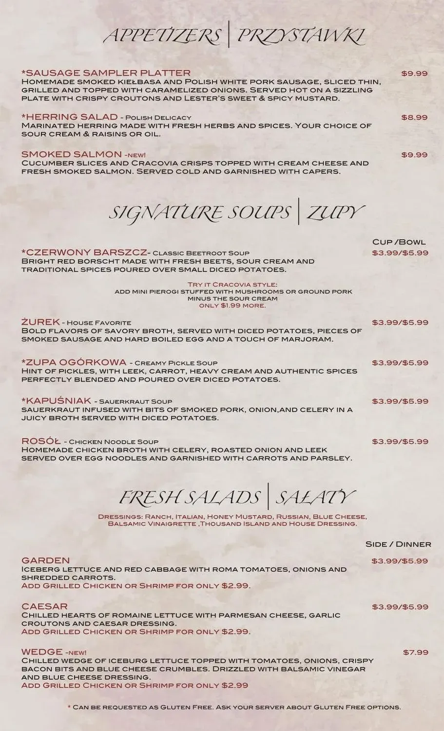 Menu 2