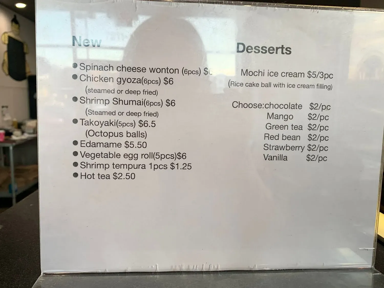 Menu 5