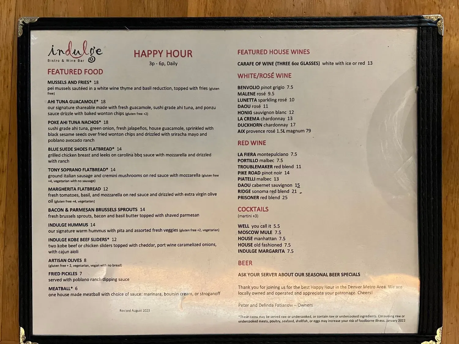 Menu 1