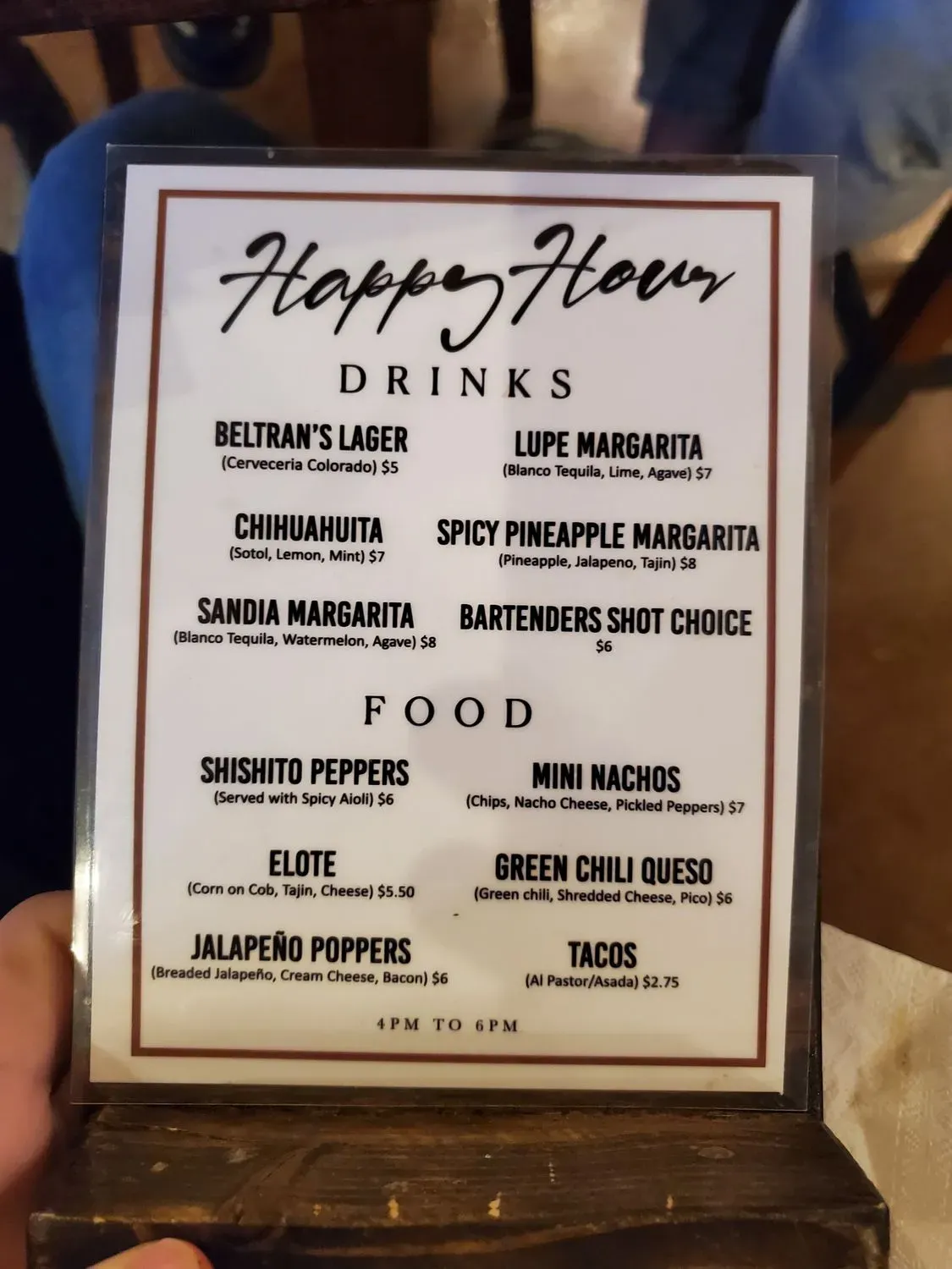 Menu 5