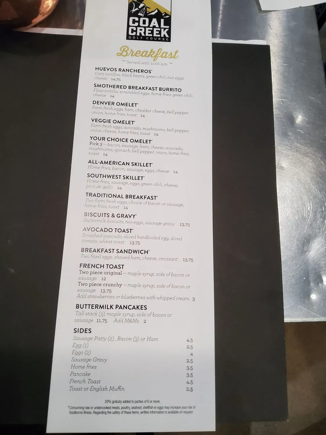 Menu 5