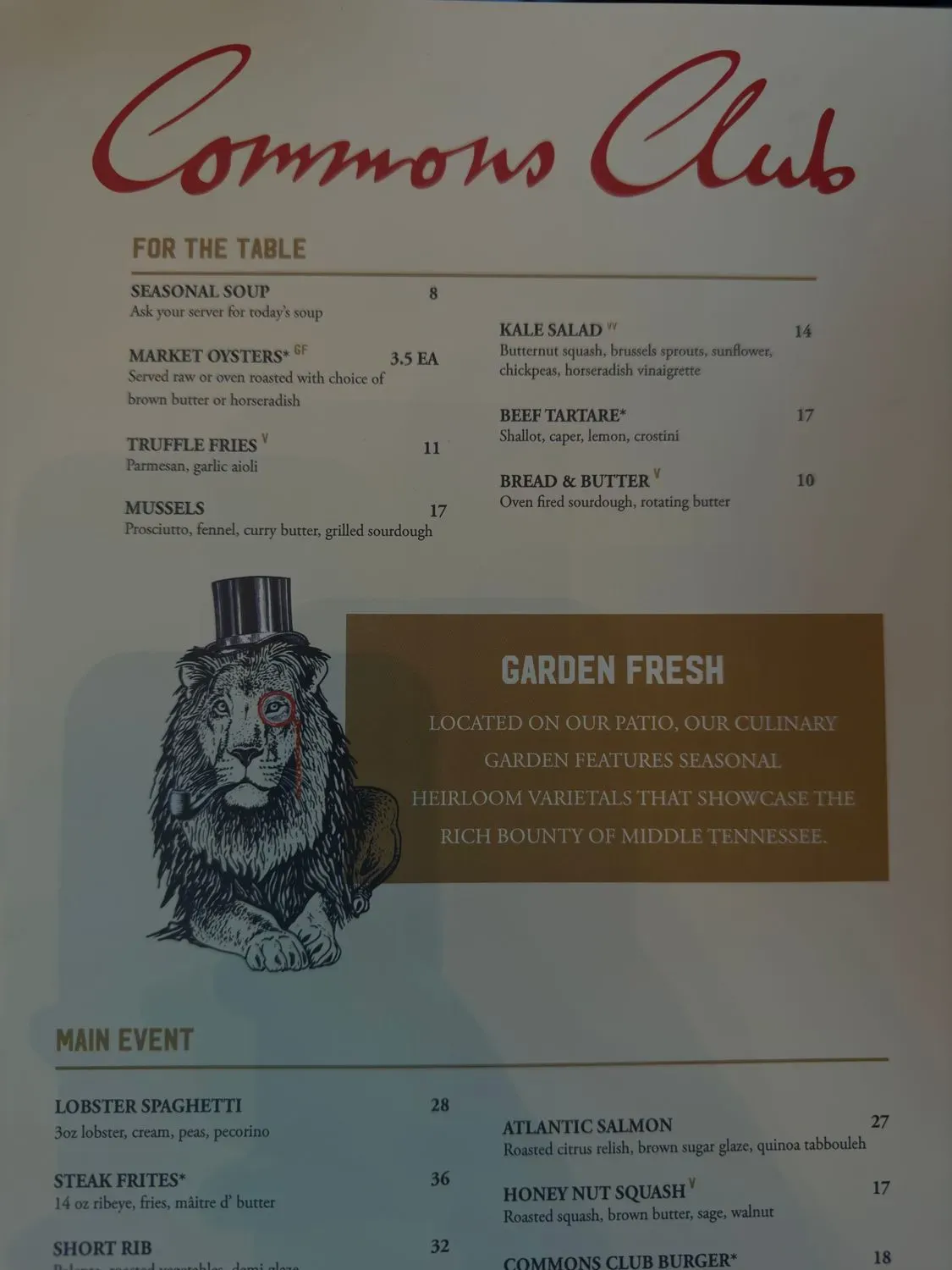 Menu 5