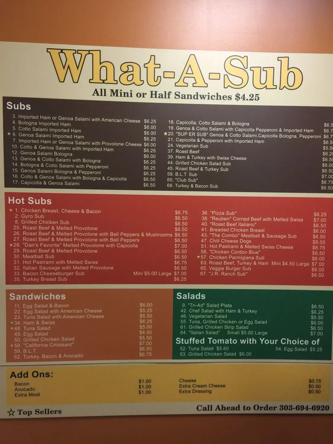 Menu 6