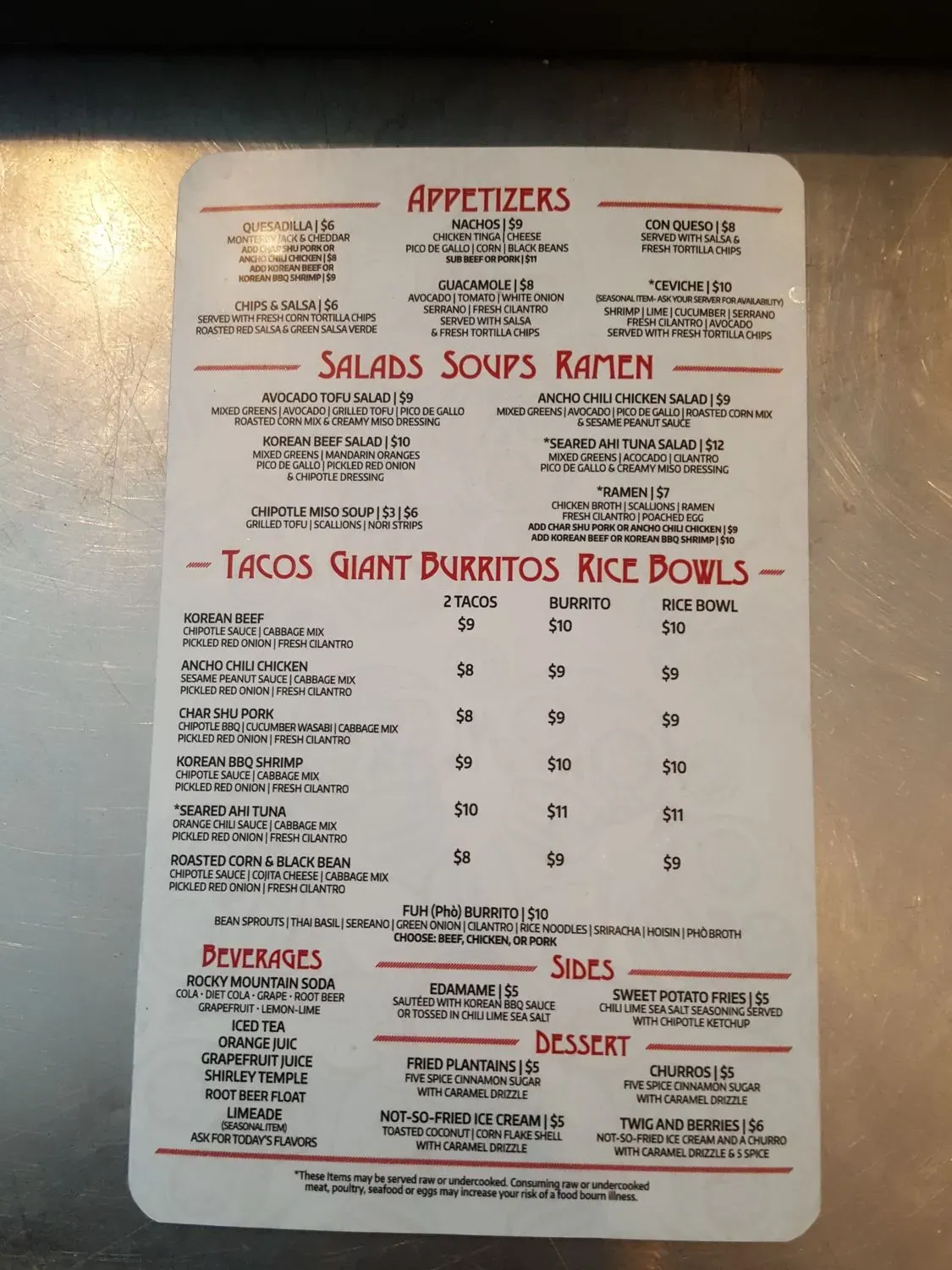 Menu 3