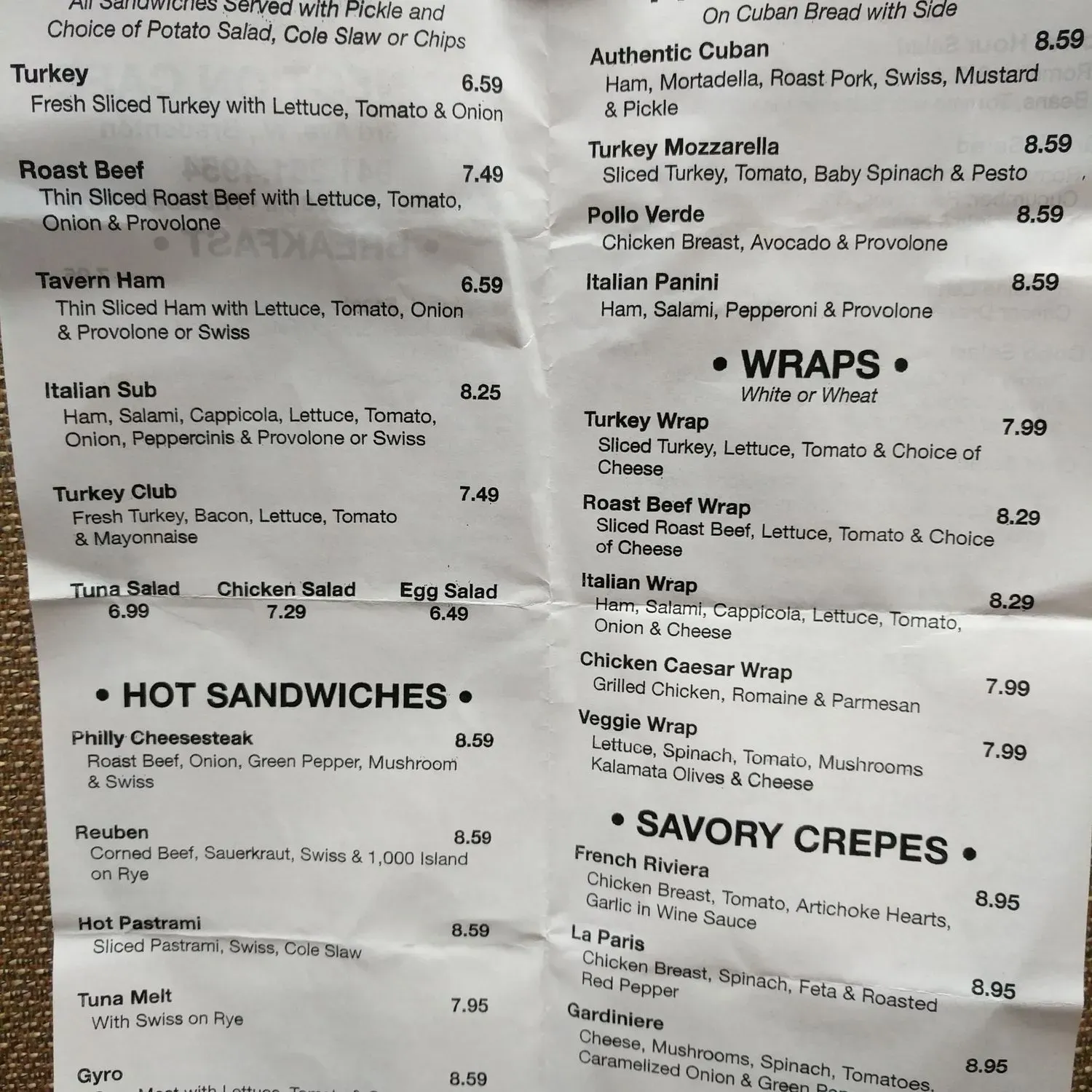 Menu 2