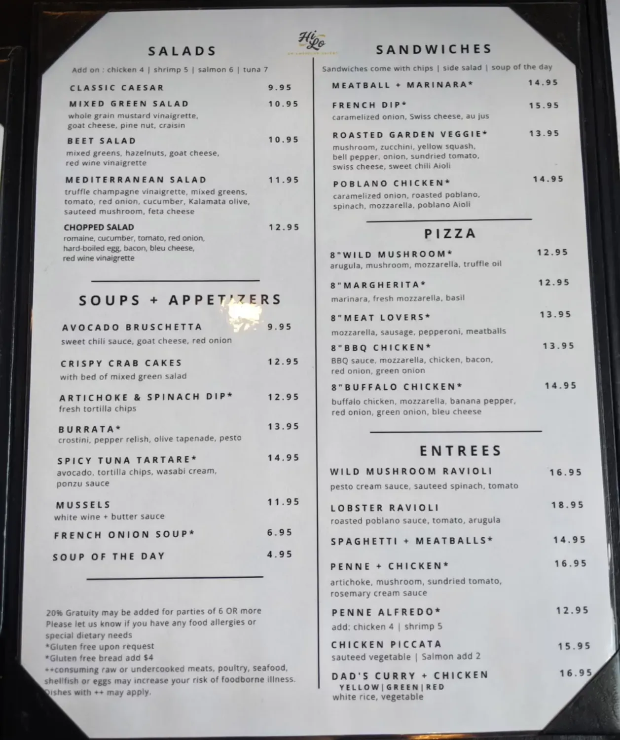 Menu 2