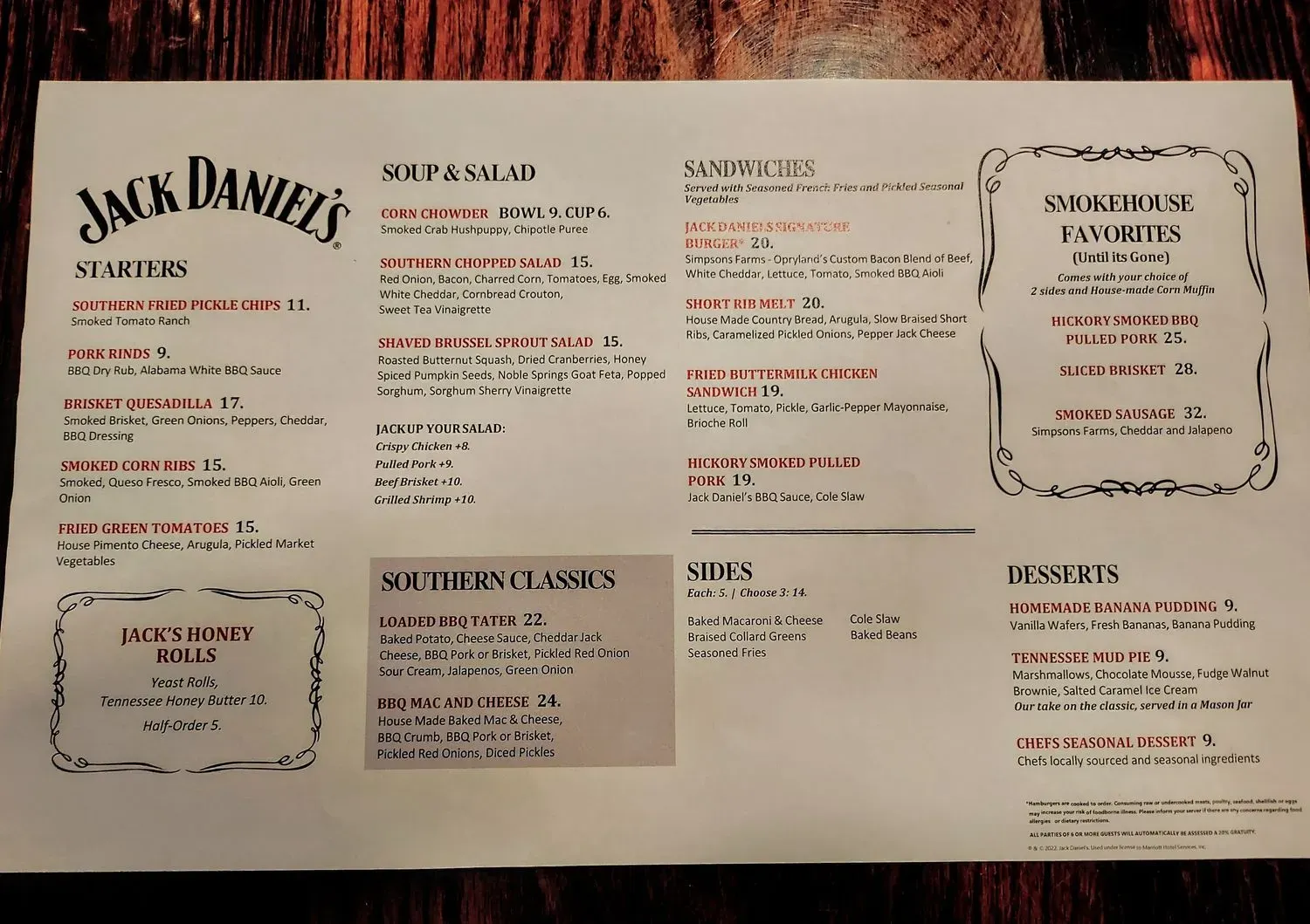 Menu 5