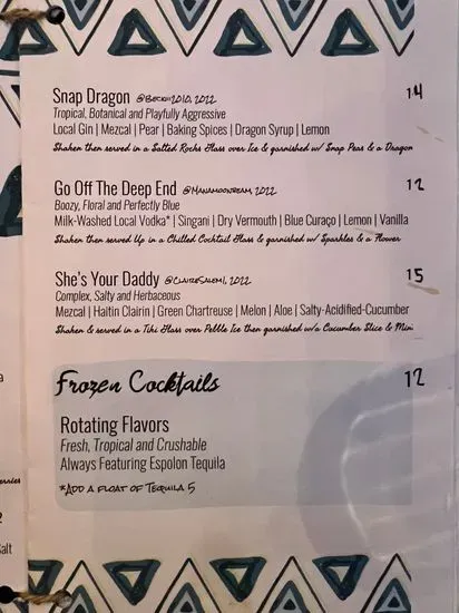 Menu 5