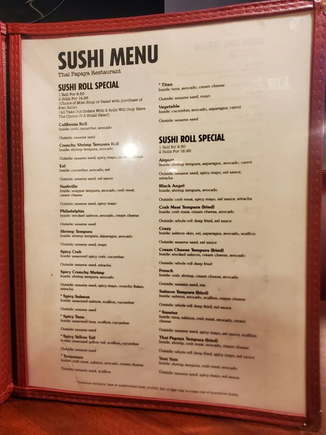 Menu 6