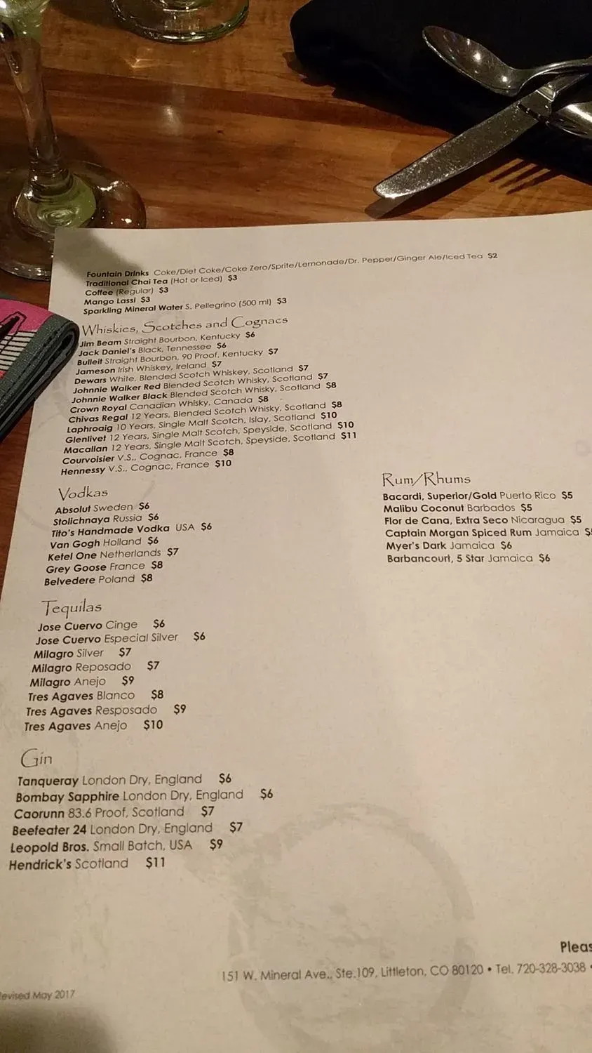 Menu 5