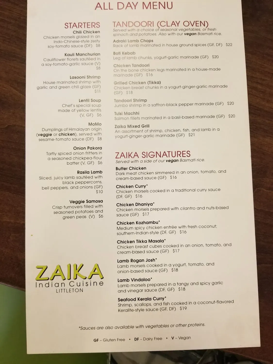 Menu 2