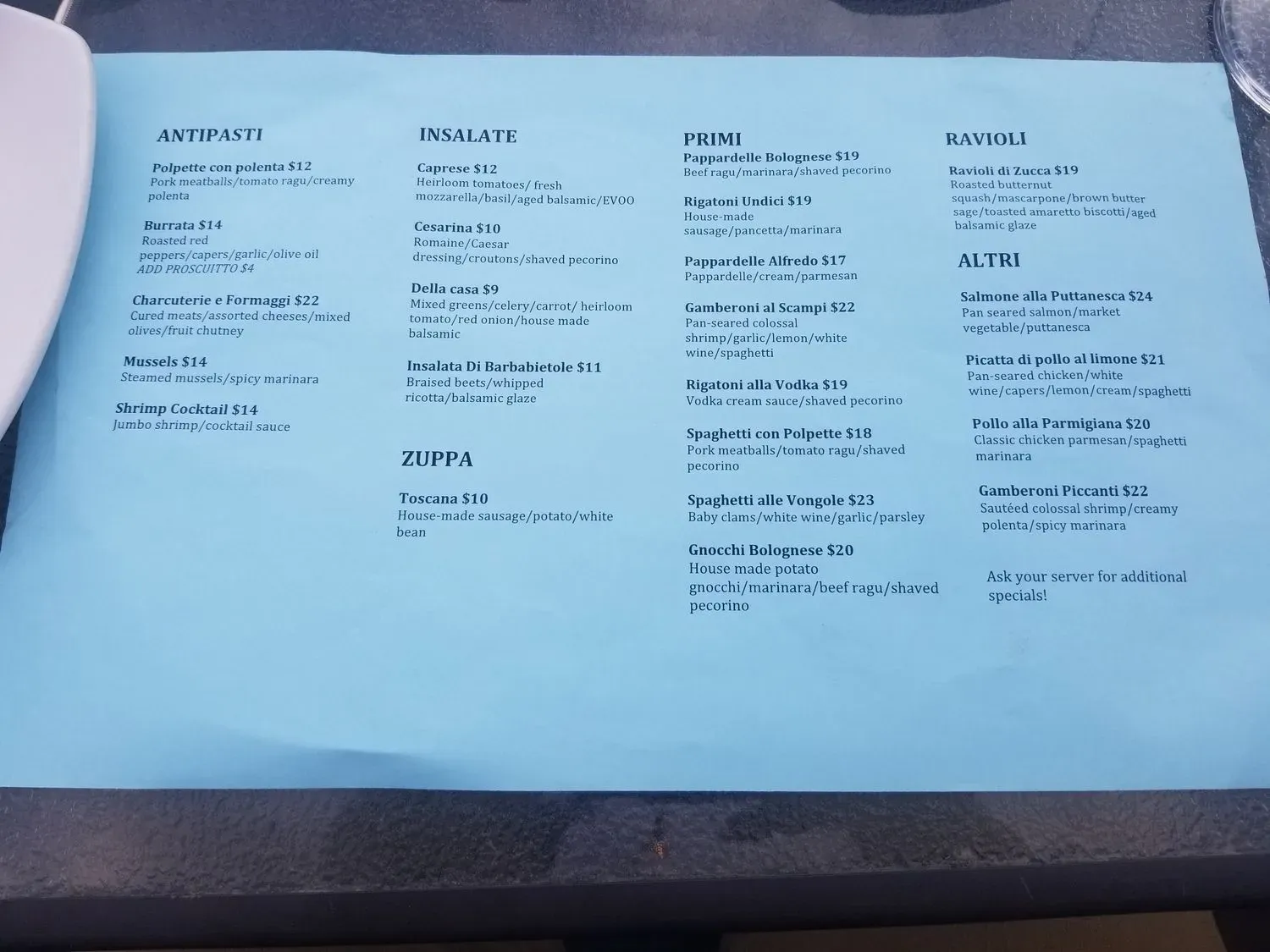 Menu 1