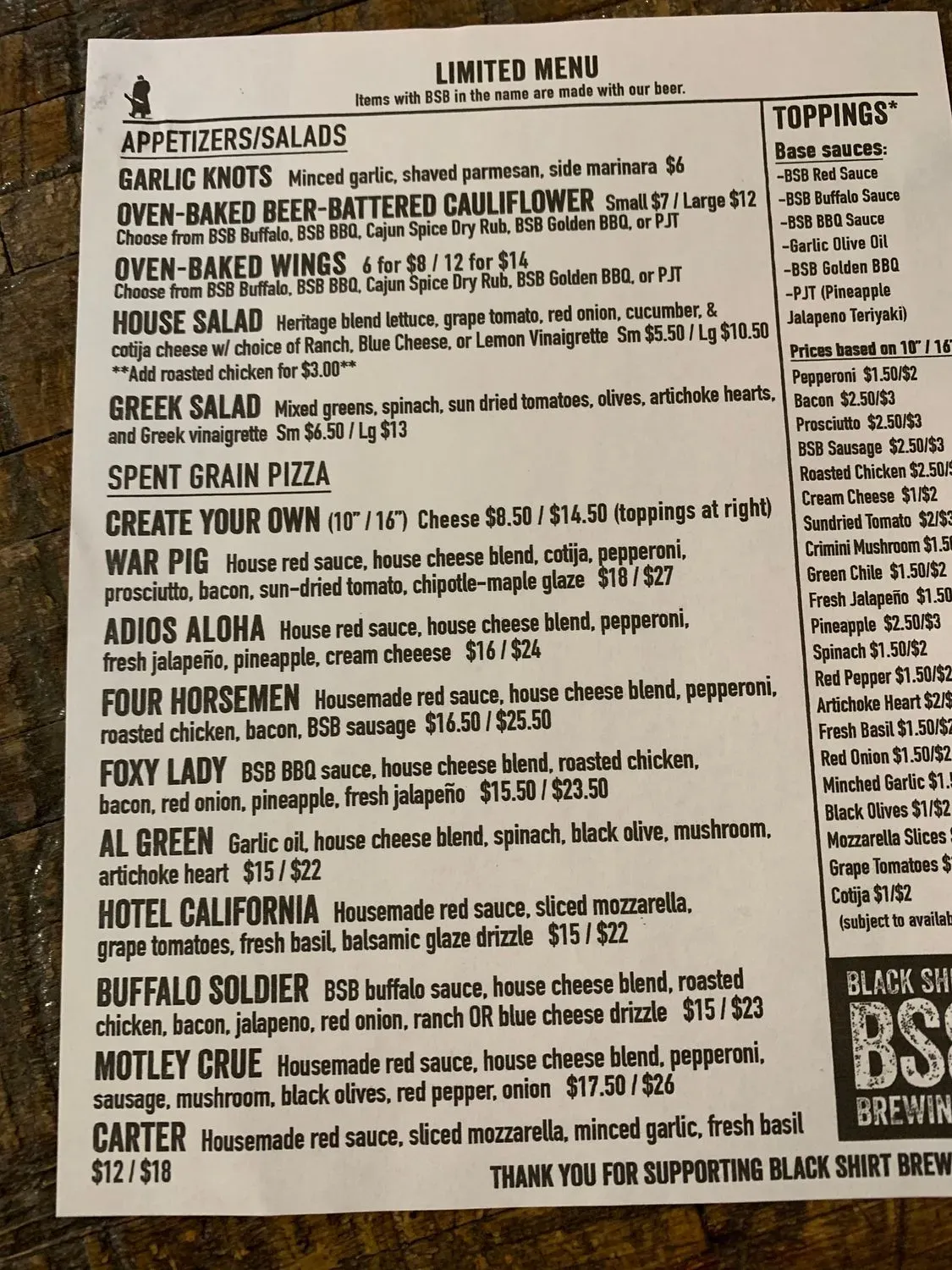 Menu 2