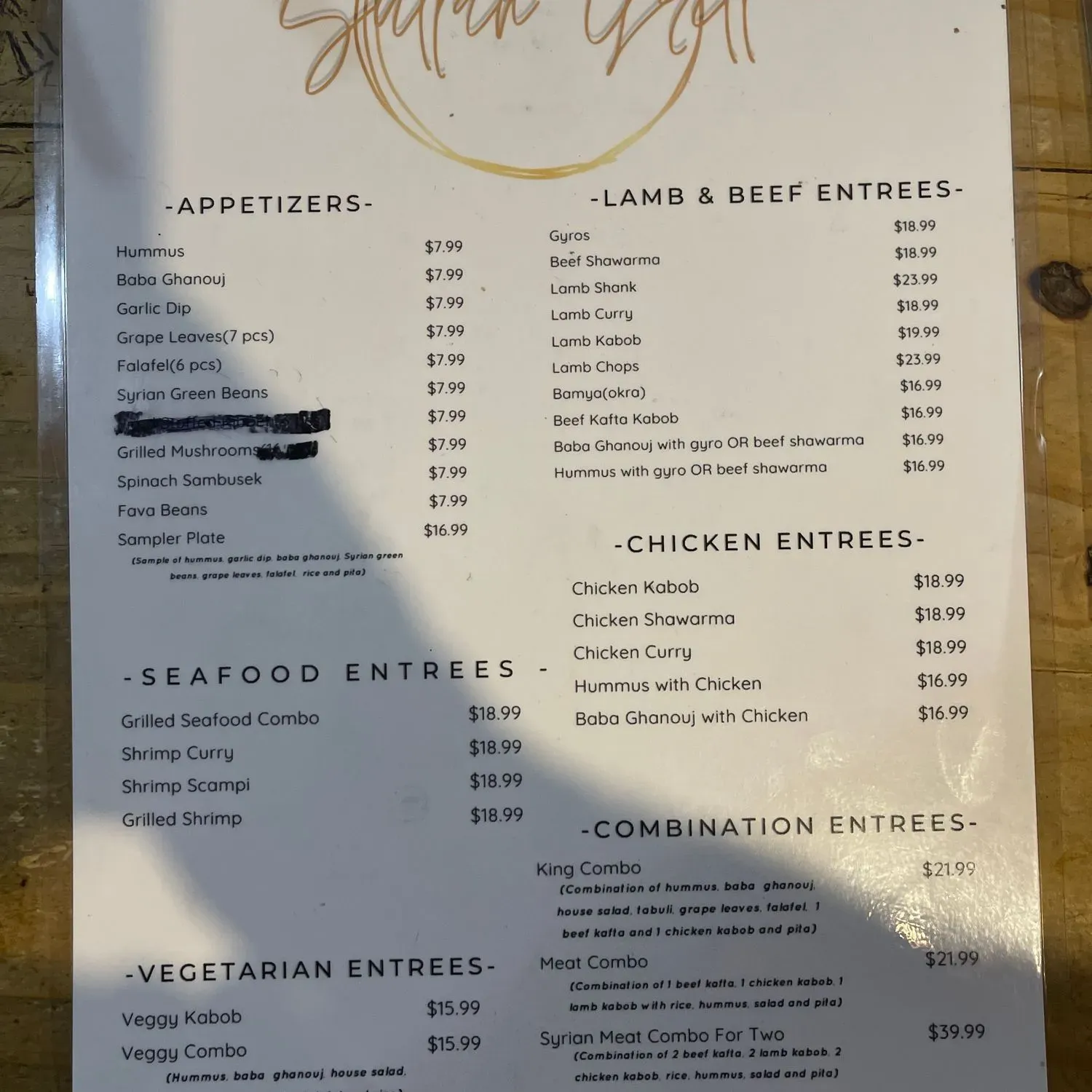 Menu 2